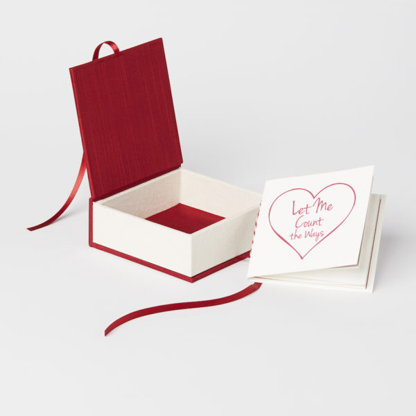 valentine's box, bella forte designs, box, letterpress